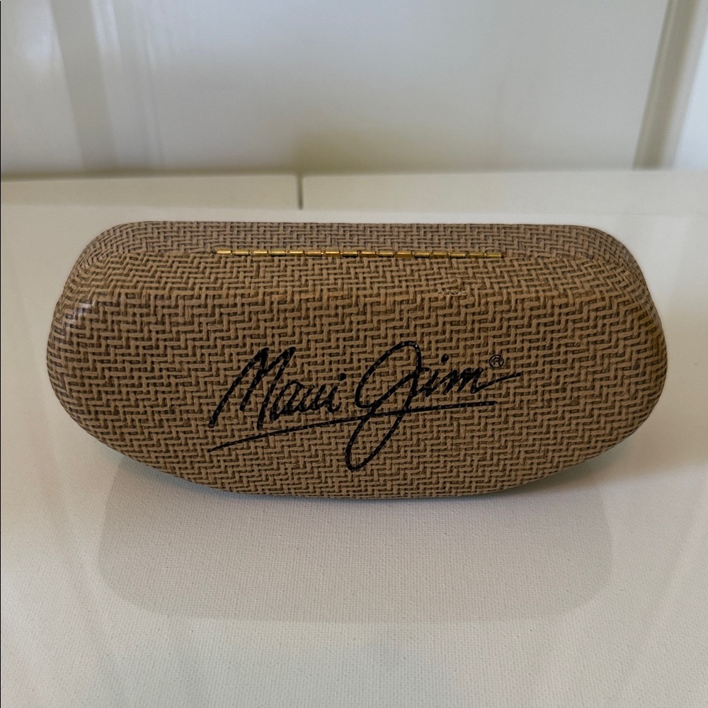 Mint - Maui Jim Snap Closure Sunglasses Case with Logo
